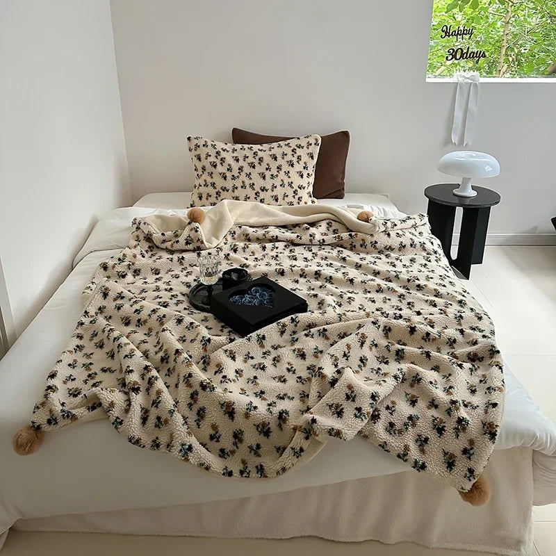 Afralia™ Cozy Sheep Rollie Loop Fleece Blanket for Winter - Premium Warmth and Comfort