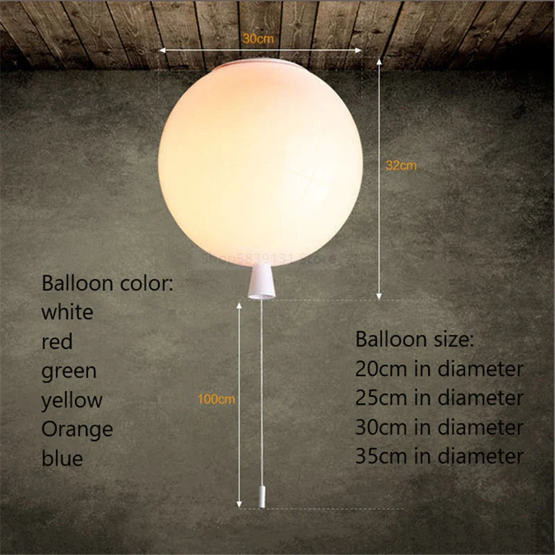 Afralia™ Acrylic Balloon Ceiling Lights: Modern Nordic Living Room Bedroom Decor Light