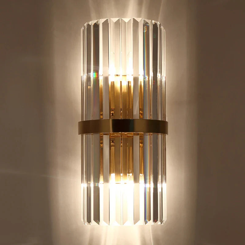 Afralia™ Crystal Wall Light: Modern Nordic Sconces Indoor Lighting for Living Room Bedroom