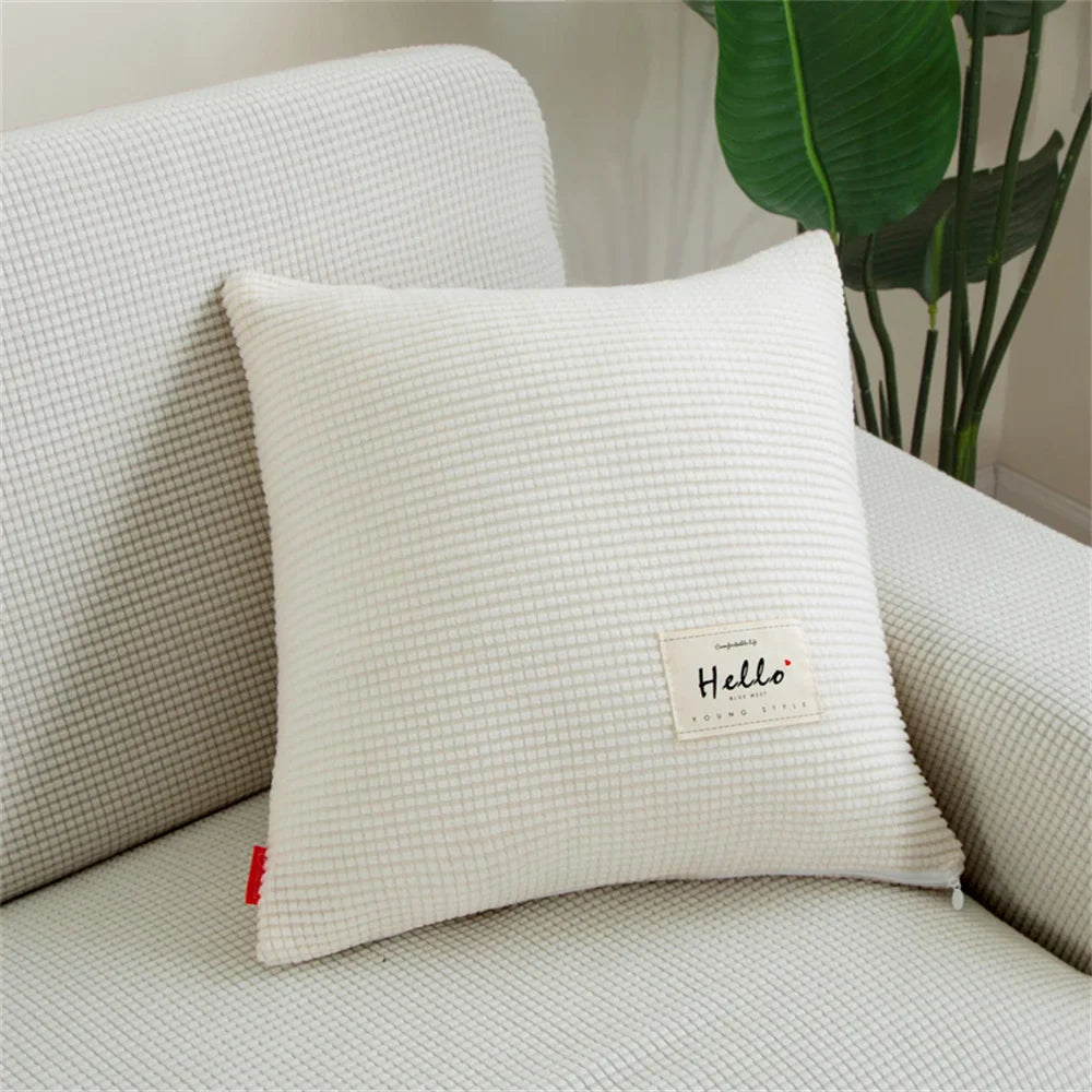 Afralia™ Thicken Stretch Sofa Cover Slipcover, 13 Solid Colors, Spandex Couch Case