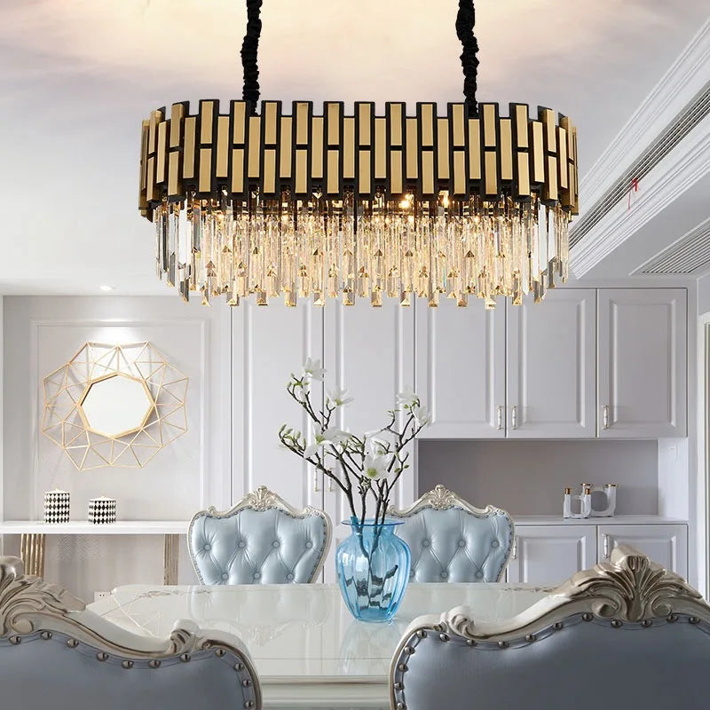 Afralia™ LED Classic Ceiling Pendant Chandelier for Living Room Dining Luxury Lighting Fixtures