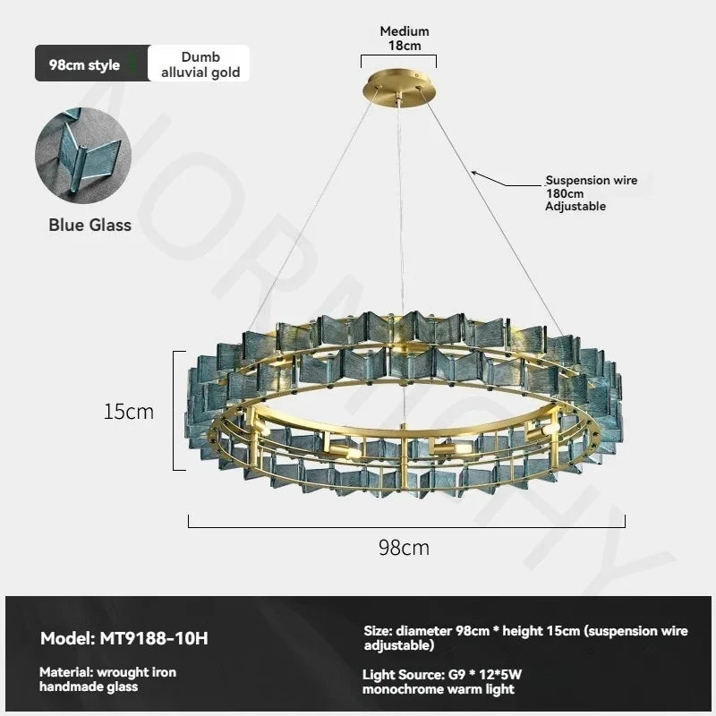 Afralia™ Glass Ceiling Chandelier: Elegant Italian Design for Dining, Living Room, Hotel, Bedroom.