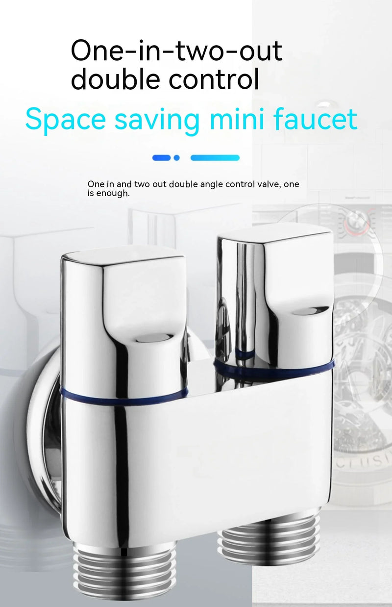 Afralia™ Stainless Steel Inlet Valve Fittings for Bathroom Kitchen Toilet Accessories