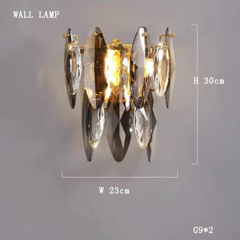 Afralia™ Kristal 2024 Chandelier LED Light for Dining and Living Room Decor