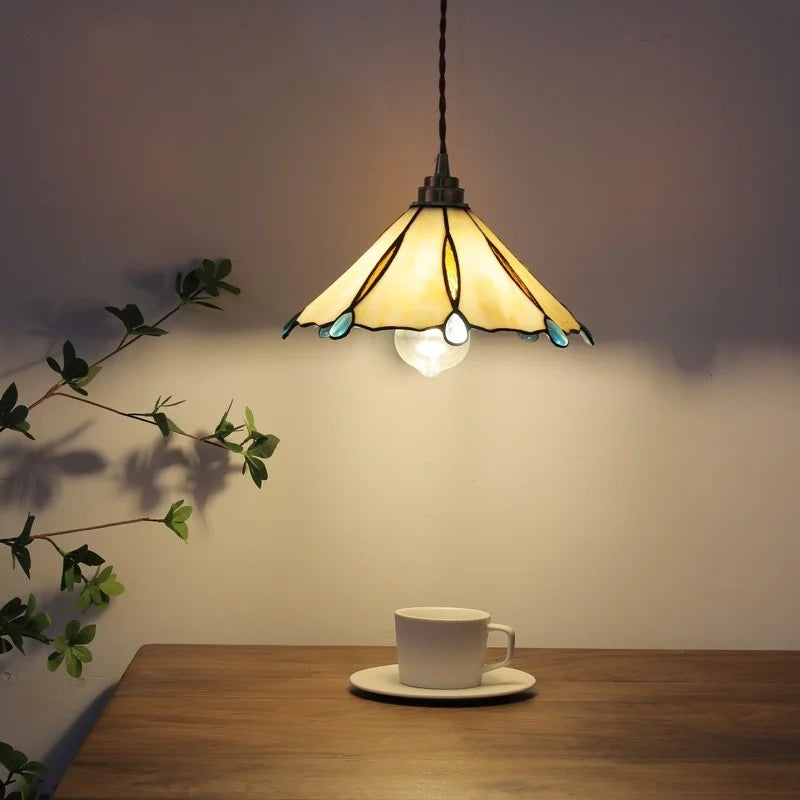 Afralia™ Glass Copper LED Pendant Lamp for Dining Room, Nordic Modern Hanging Light Fixtures