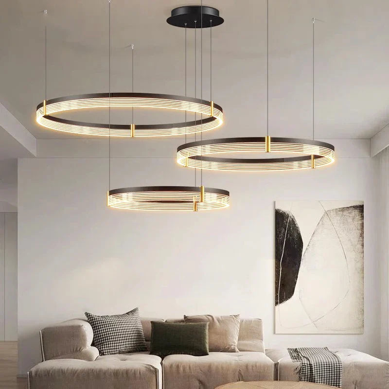 Afralia™ Modern Indoor Pendant Light Chandelier for Dining and Living Room