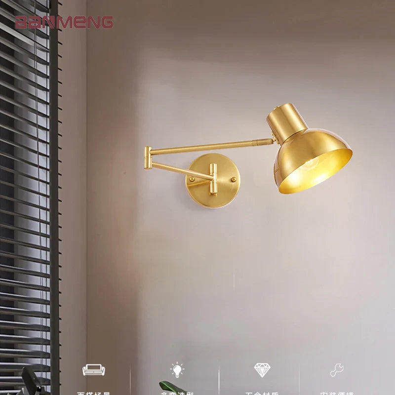 Afralia™ Rotatable E27 LED Wall Lamp - Stylish Sconces for Home Décor