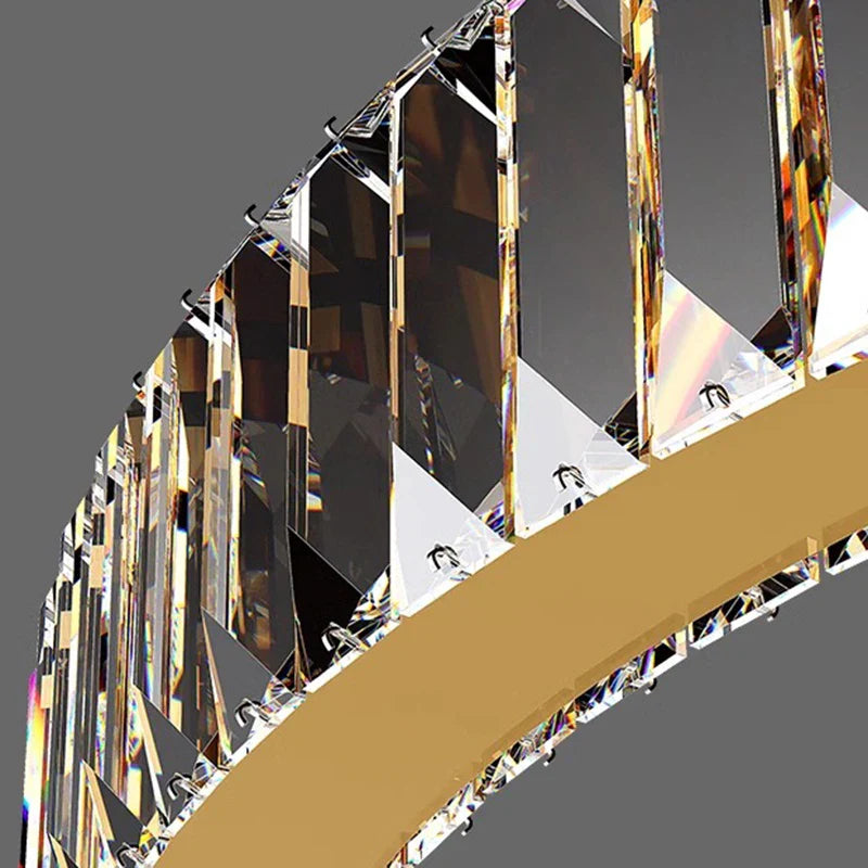 Afralia™ Crystal Chandelier: Modern Living Room Pendant Lamp for Elegant Interior Lighting