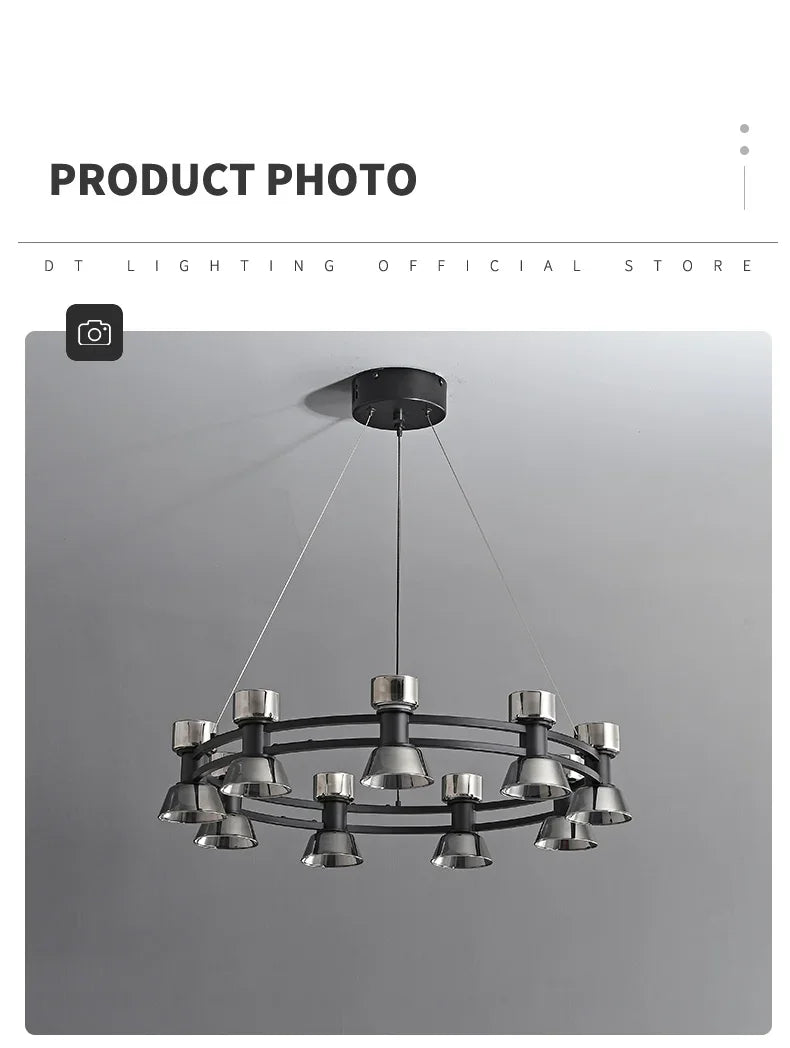 Afralia™ Luxury Nordic LED Round Pendant Light for Home Decor and Indoor Lighting