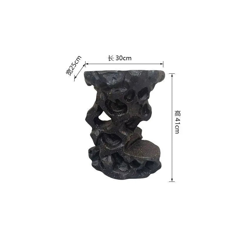 Afralia™ Chinese Resin Floor Flower Stand, Modern Minimalist Living Room Decor