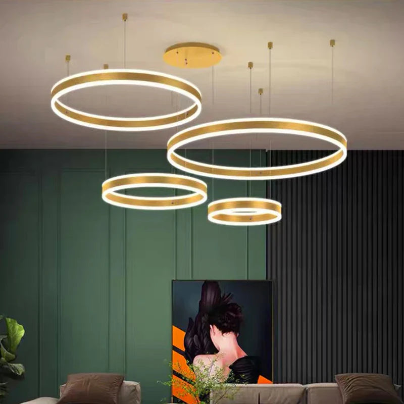 Afralia™ Modern Ceiling Chandeliers Hanging Light Fixture for Dining and Living Room Enhance Indoor Lighting