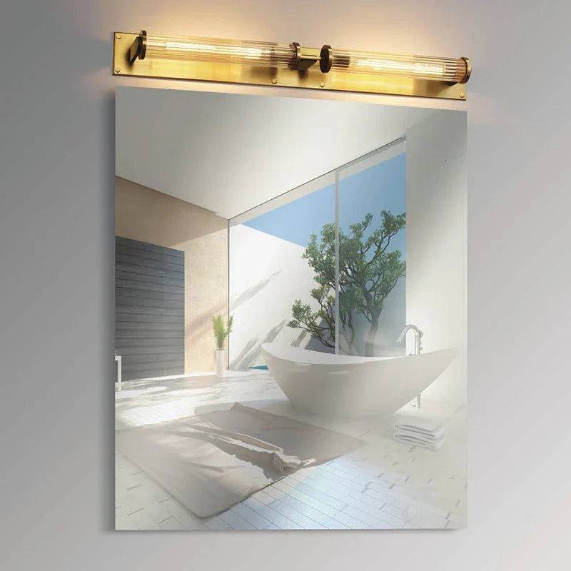 Afralia™ Copper LED Wall Lamp for Modern Living Room & Bedroom Lighting