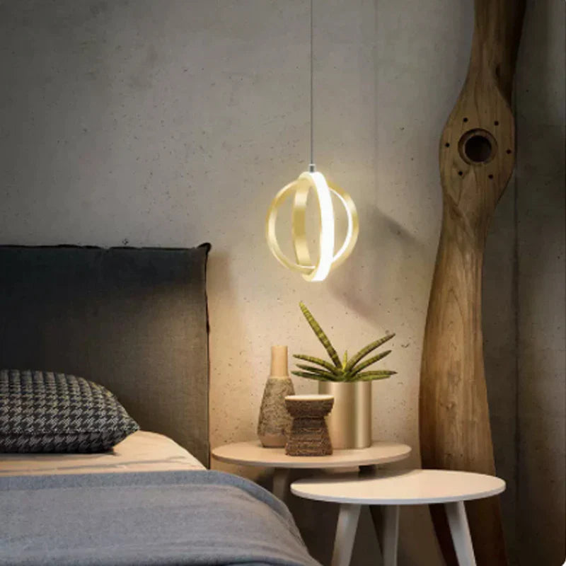 Afralia™ LED Bedside Pendant Light Modern Decor Chandelier for Bedroom Living Room