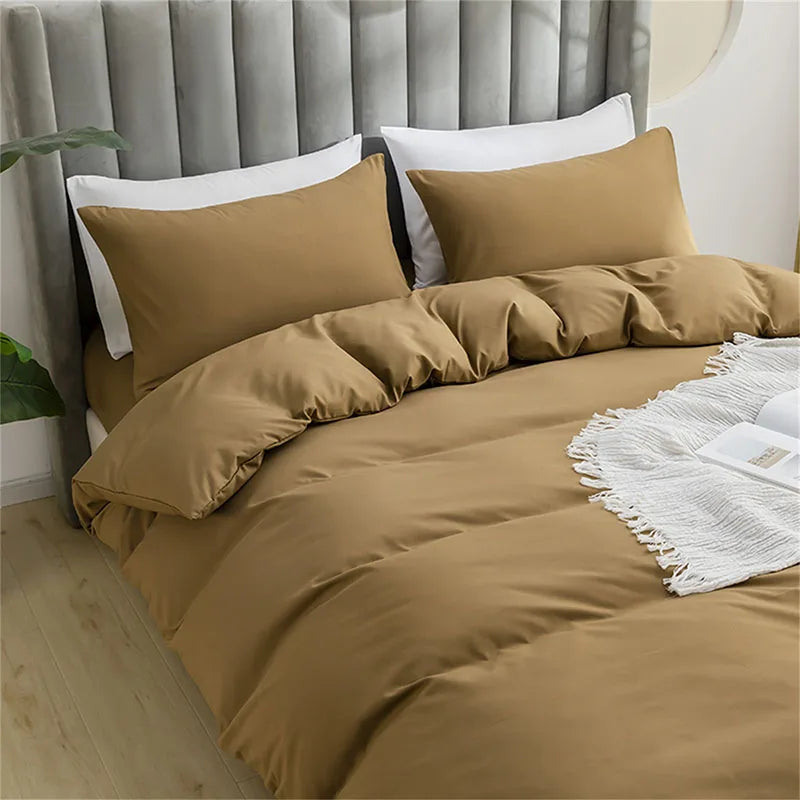 Afralia™ Brushed Duvet Cover Set | Soft Skin-Friendly Bedding | Full Queen King Twin Sizes