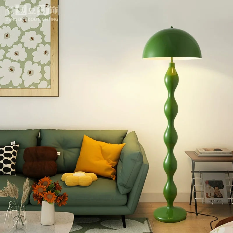 Afralia™ Circle Mushroom Floor Lamp: Creative Colorful Minimalist Lighting for Living Room
