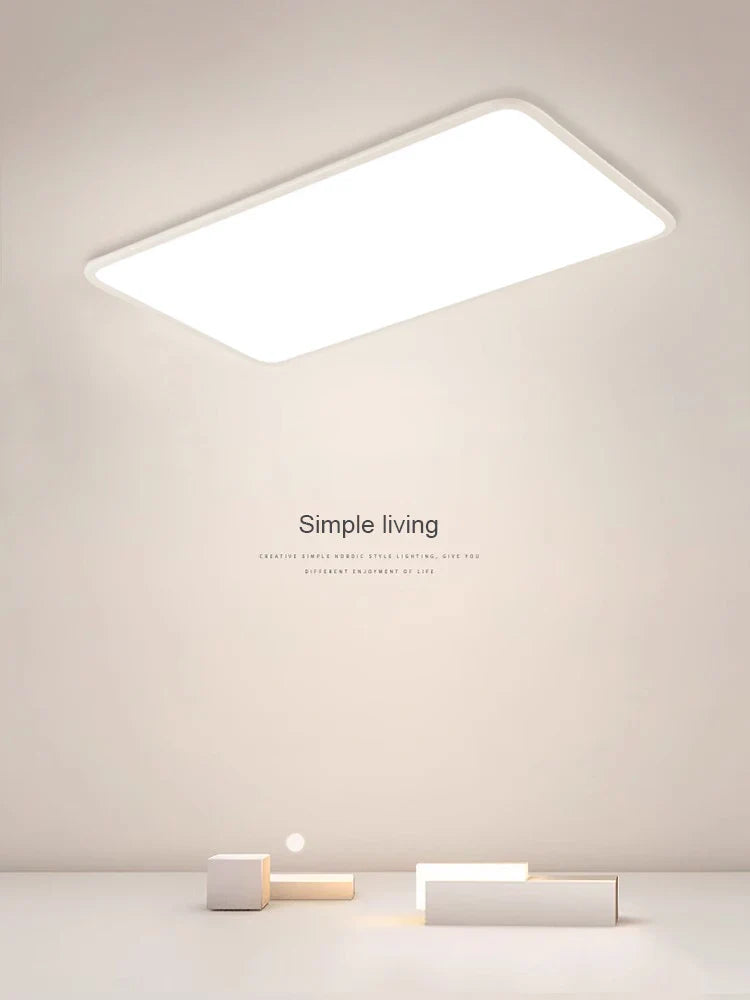 Afralia™ LED Ceiling Light: Nordic Style Ultra Thin Square Lamp for Living Room and Bedroom