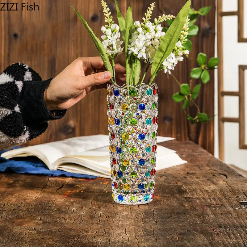 Afralia™ Glass Vase Hydroponics Flower Pots Desk Decoration Floral Vases