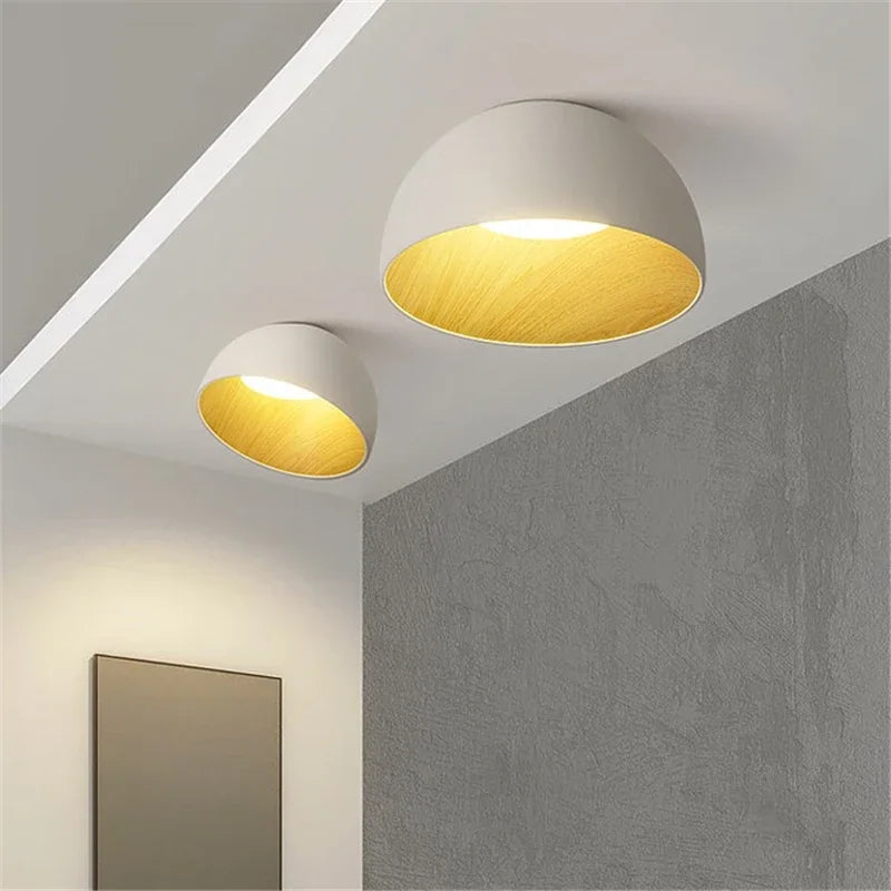 Afralia™ Luxury Inclined Bowl LED Ceiling Light for Bedroom, Living Room, Kitchen