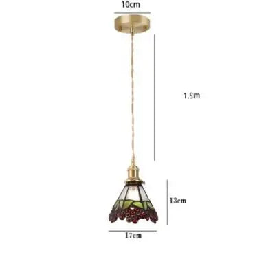 Afralia™ Blue Glass Pendant Light for Bedroom Dinning Living Room