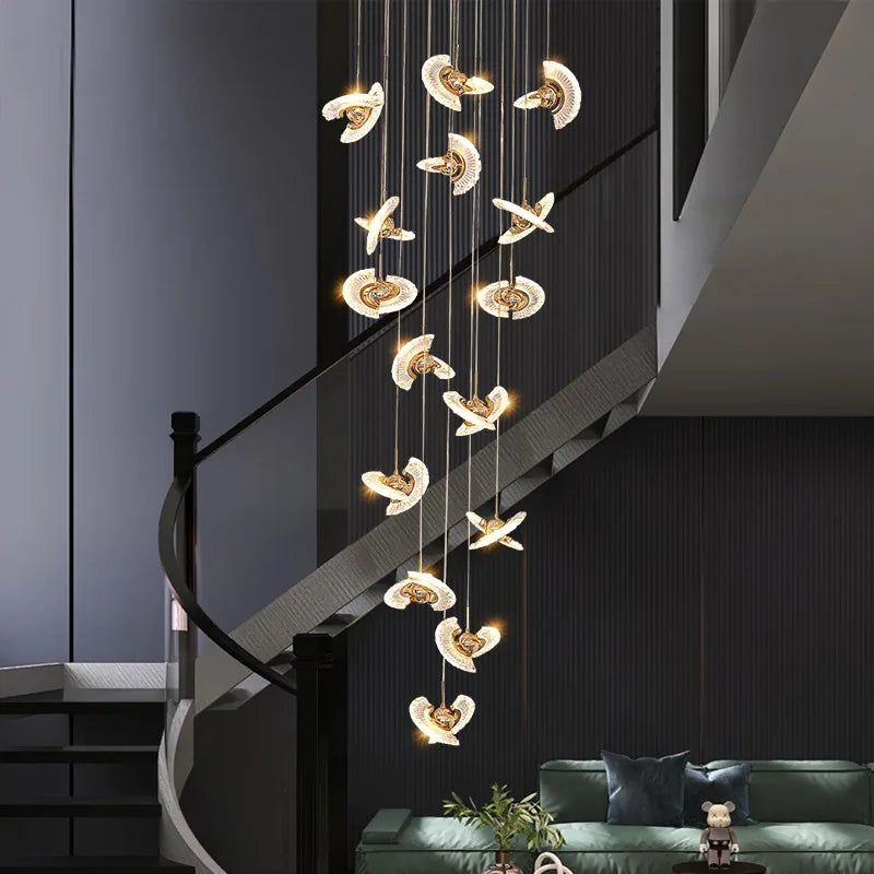 Afralia™ UFO Pendant Lamp for Luxury Living Room, Modern Nordic Design Chandelier