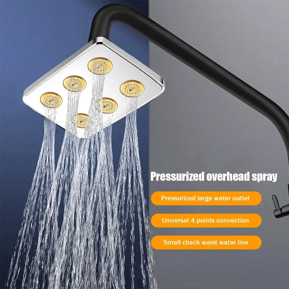 Afralia™ High Pressure Rainfall Showerhead - 360 Degree Rotatable Filter Faucet Tap
