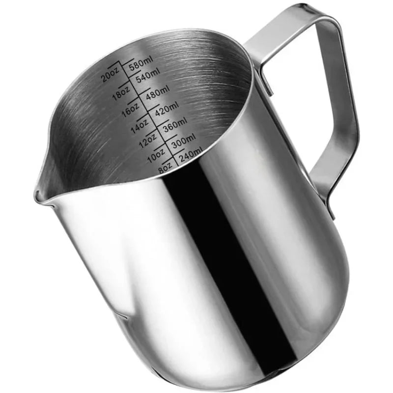 Afralia™ Barista Stainless Steel Milk Frothing Jug Latte Art Flower Cup