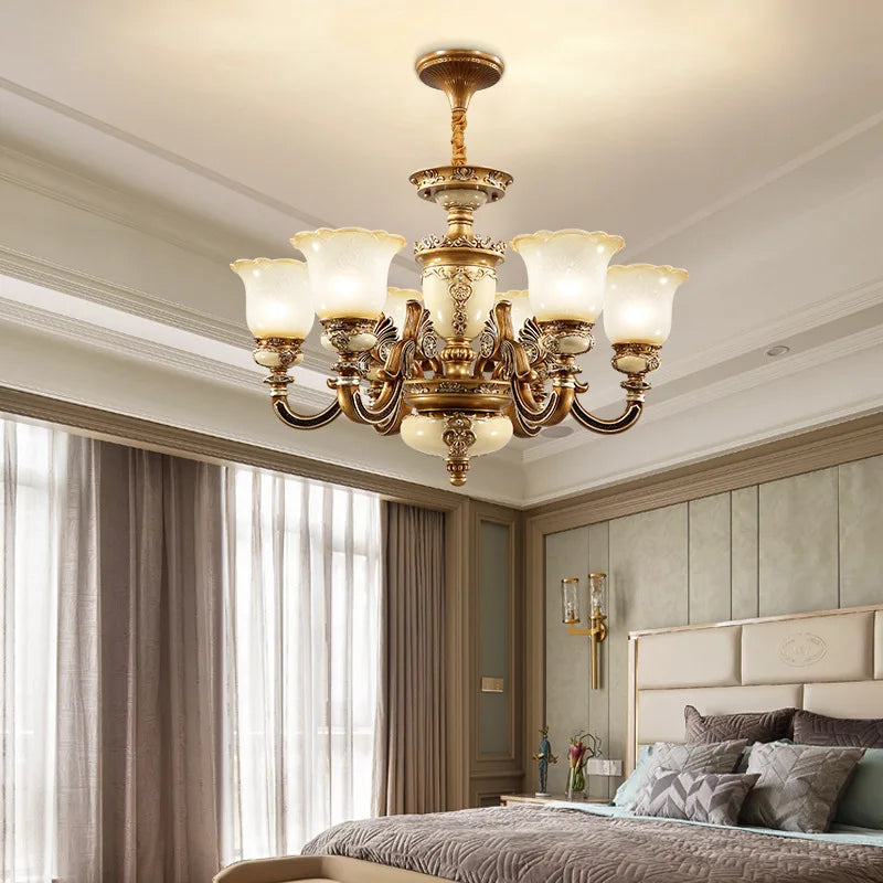 Afralia™ Luxury Resin Chandelier for Living Room, Bedroom, Dining Room, and Hotel