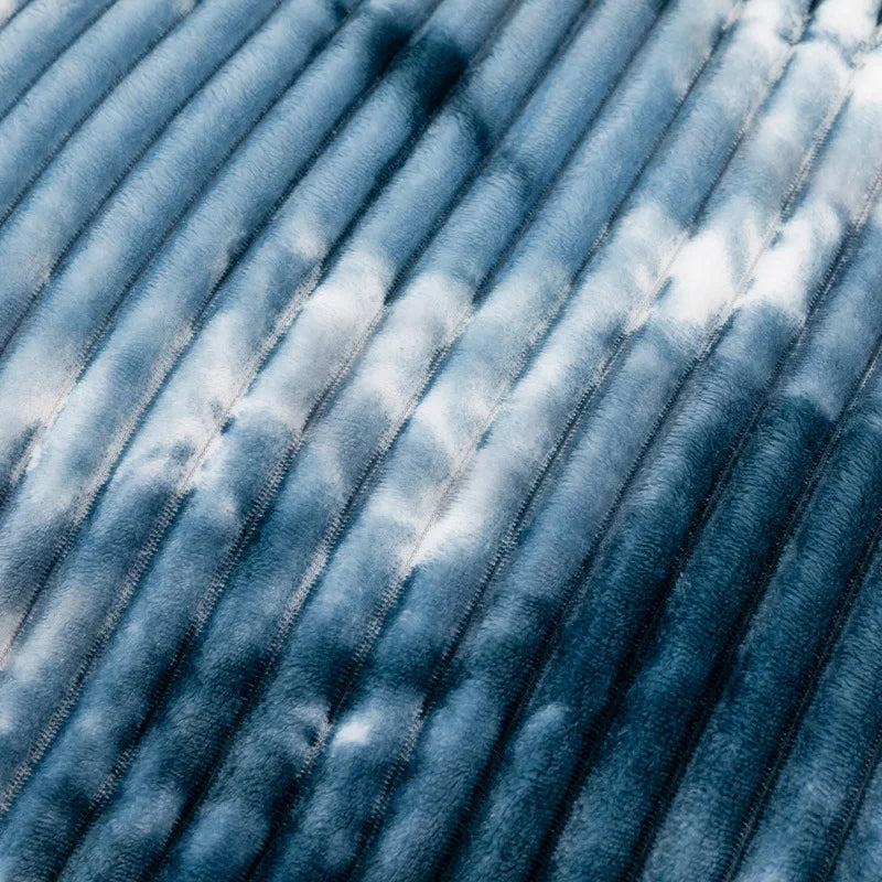 Afralia™ Striped Faux Rabbit Plush Multi Functional Blanket for All Seasons