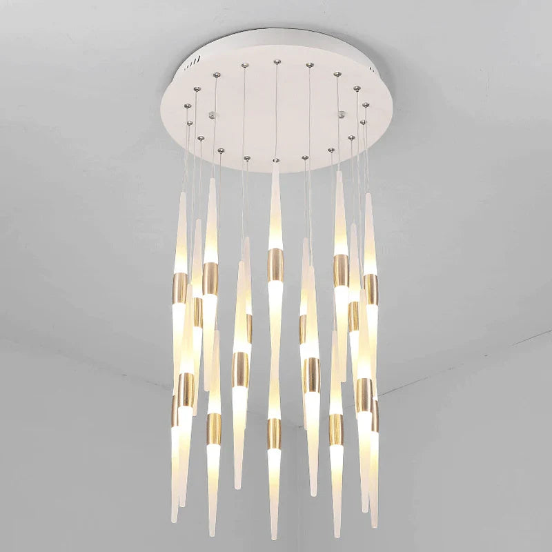 Afralia™ Long Chandelier LED Pendant Lamps for Home Lighting in Various Rooms