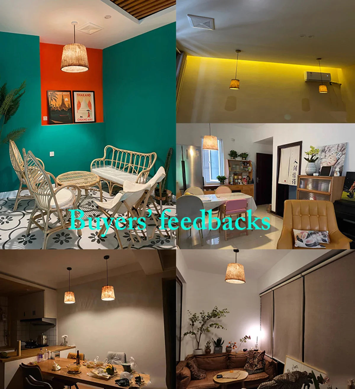 Afralia™ Vintage Resin Tree Stump Pendant Lights Retro LED Hanging Lamp
