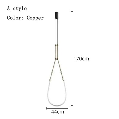 Afralia™ Linear Creative Chandelier for Living Room Lobby, Bedroom, Hotel, Restaurant Lighting