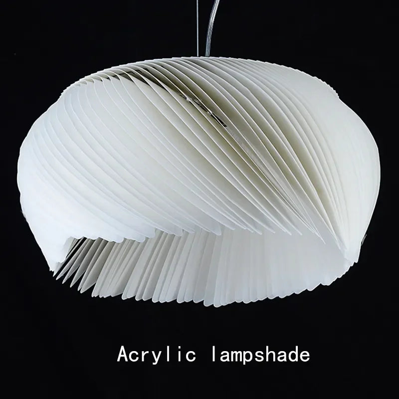 Afralia™ Modern LED Parchment Ceiling Pendant Light for Home Decoration