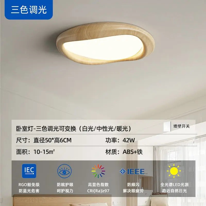 Afralia™ LED Wood Chandeliers for Bedroom Living Room Indoor Lighting Décor