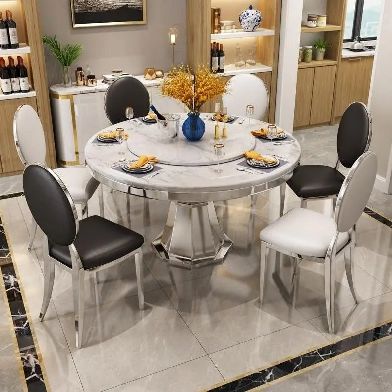 Afralia™ Nordic Stainless Steel Dining Chairs: Modern, Simple, High-End Backrest Design