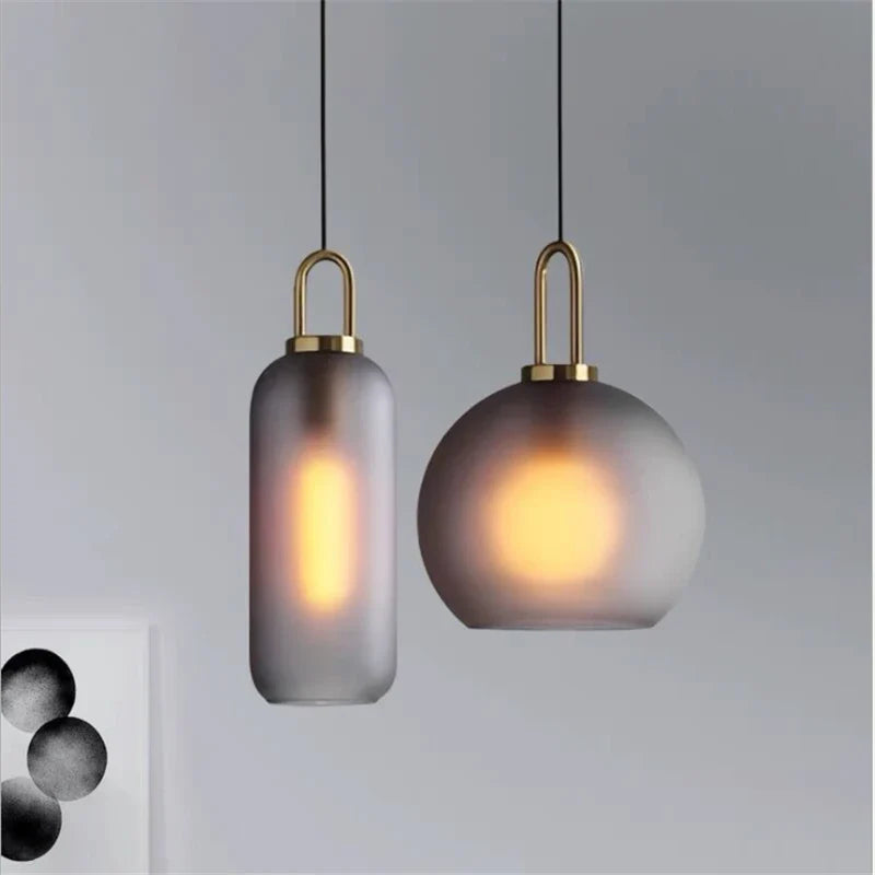 Afralia™ Nordic Glass Ball Pendant Lights for Dining Room & Kitchen Lighting