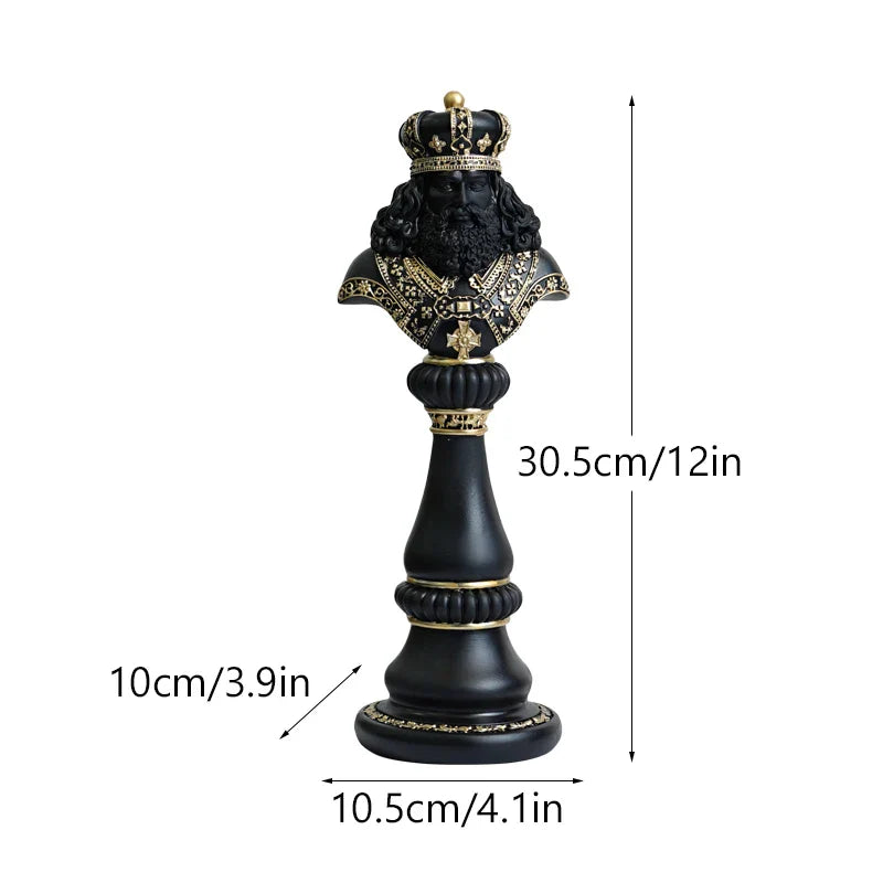 Afralia™ Chess Figurines: 30cm International Chess Set for Home Decor