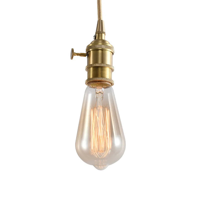 Afralia™ Amber Warm LED Spiral Filament Bulb E27 Vintage Edison 4W 2300K ST64 Bulb