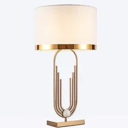 Afralia™ Brass Table Lamp: Modem Luxury Antique Gold Lighting for Home Decor & Office Room