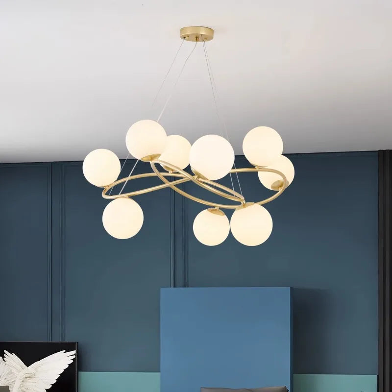 Afralia™ Modern LED Pendant Light Chandeliers for Living Room Dining Room Indoor Lighting