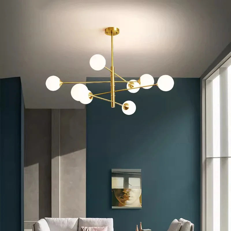 Afralia™ Nordic Stair Chandelier Living Room Bedroom Pendant Lights Ceiling Light
