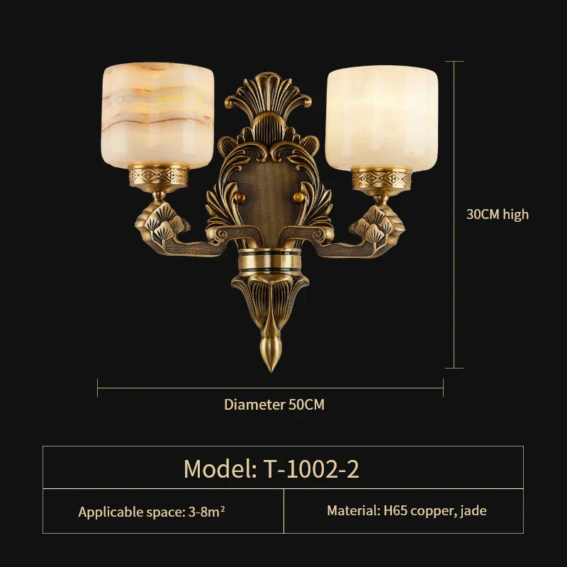 Afralia™ Natural Jade Chinese Chandelier for Living Room, Hotel, Restaurant, and Tea Room