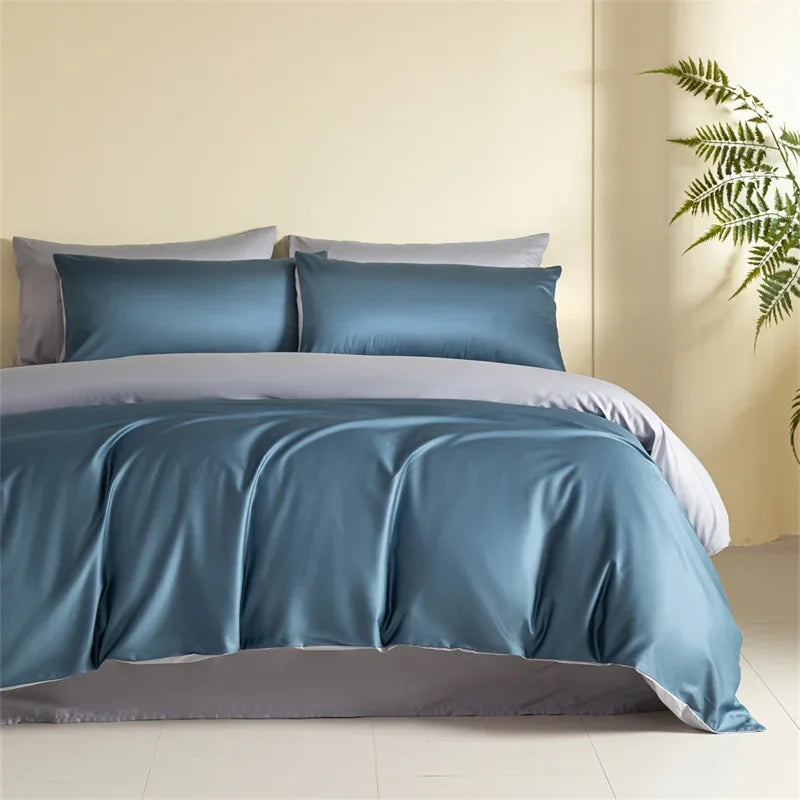 Afralia™ Egyptian Cotton Bedding Set: Sheet, Pillowcase, Blanket Cover in Queen King Size