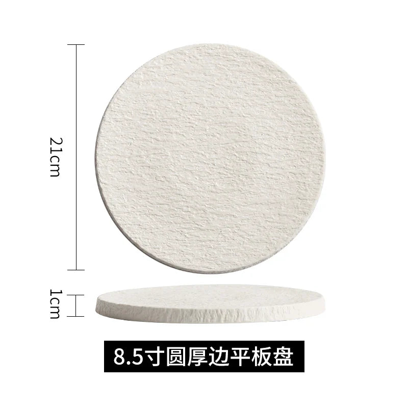 Afralia™ Rock Plate: Elegant Japanese Tableware for Home Dining and Decoration