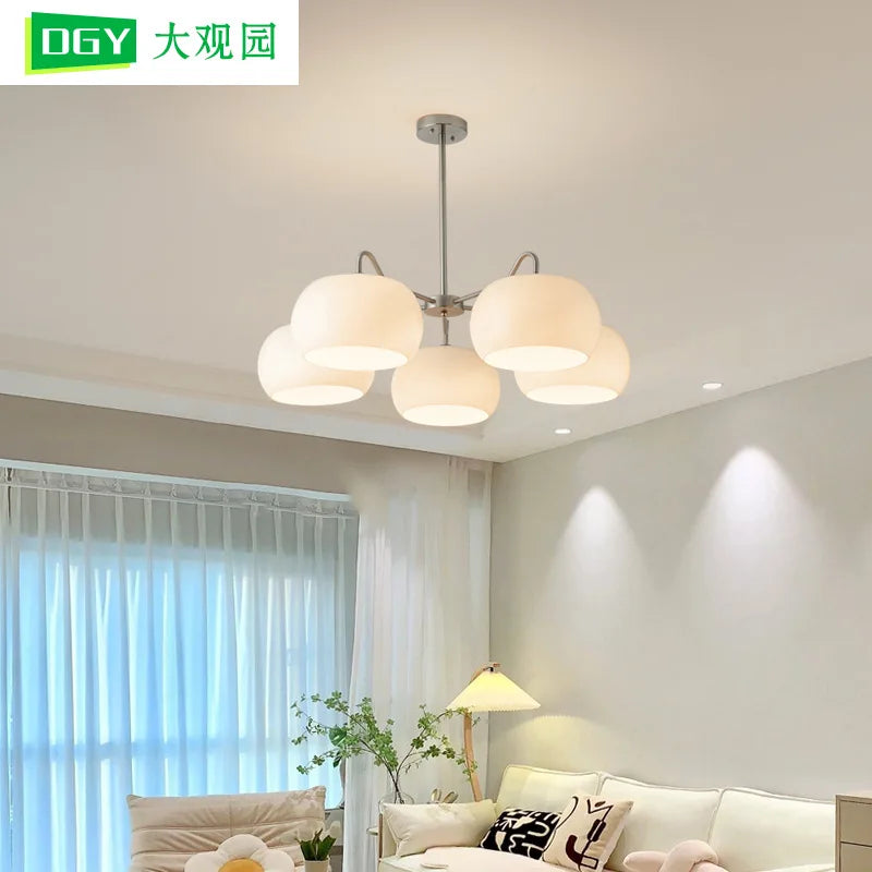 Afralia™ Glass Pendant Light LED Fixture for Living Room Dining Bedroom