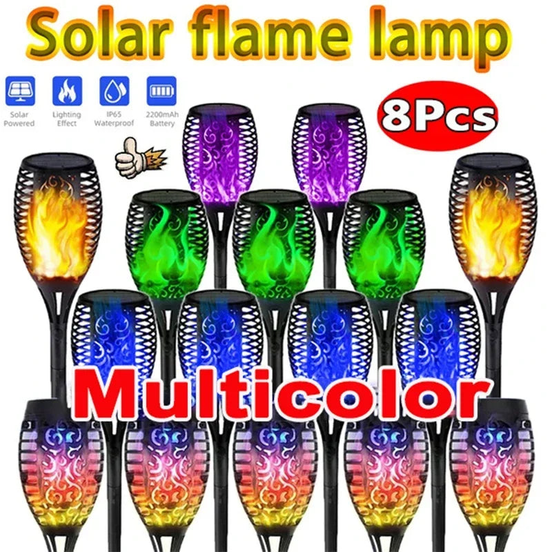 Afralia™ Solar Flame Torch Lights for Garden Decoration and Outdoor Patio Lighting