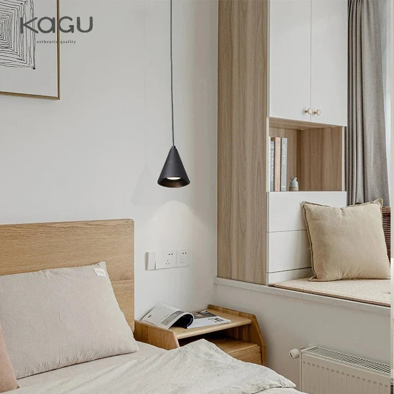 Afralia™ Modern Black White Pendant Light for Kitchen Bedroom Dining Room