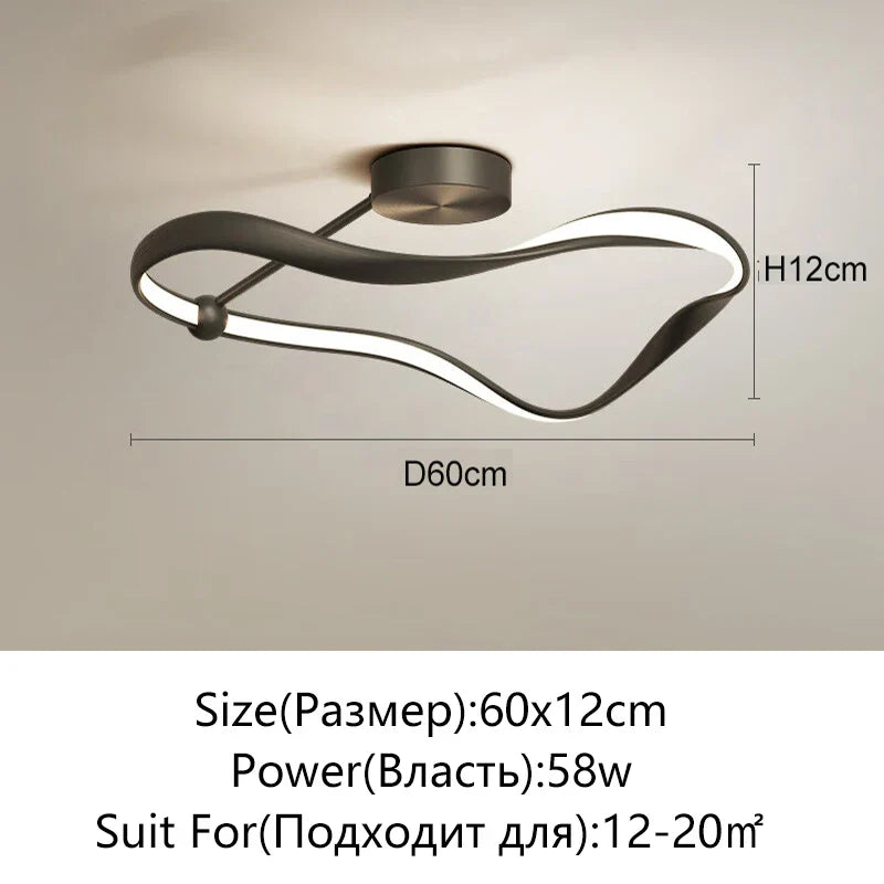 Afralia™ LED Ceiling Light: Modern Minimalist Nordic Design for Bedroom, Living Room, Study, Kitchen & Restaurant