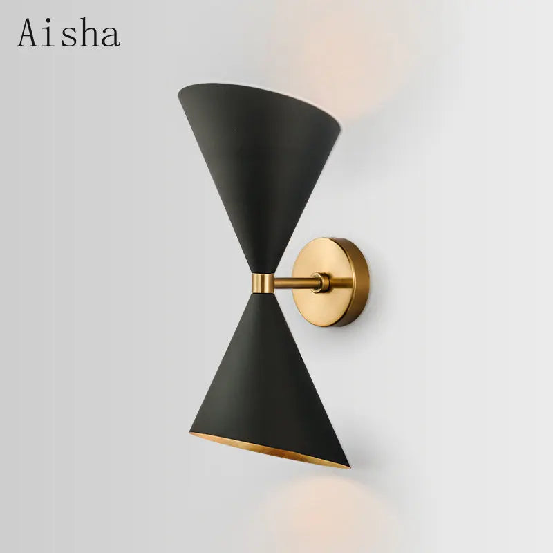 Afralia™ Black LED Wall Lamp for Modern Home Lighting