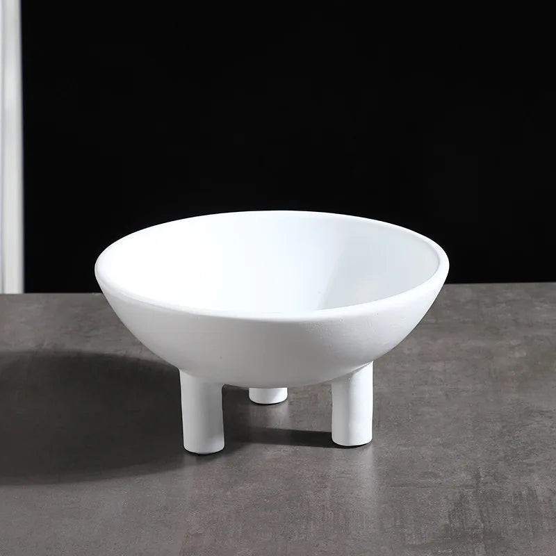 Afralia™ Ceramic Tray, Bowl, Pot Set | Desktop Organizer and Home Decor Figurines