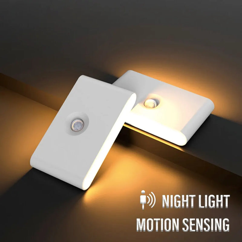 Afralia™ Induction Night Light USB Rechargeable Motion Sensor Wall Lamp